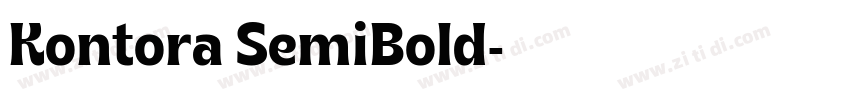 Kontora SemiBold字体转换 Kontora SemiBold字体转换